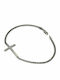 Men's Bracelet with Cross Design Made of Silver 21cm