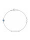 Daskalakis Kids Bracelet ID Made of Silver with Evil Eye