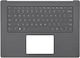 Top Case Keyboard Iso Uk Microsoft Surface Laptop 3 13.5" 1867 1868 Gray