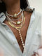 Kaleido Necklace with Green Pearls