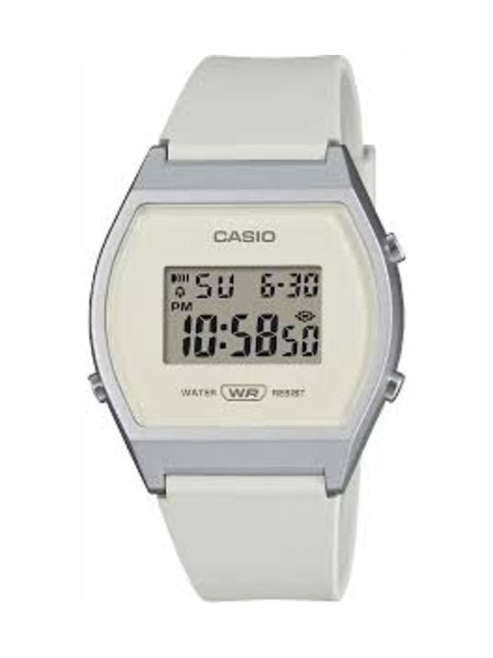 Casio Дигитален Дамски Часовник Кварцов с Бяла ...