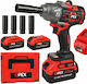 Opex Tools OPX28039 Безчетков Гайковерт На Батерия 21V 2x3Ah със Захват 1/2"