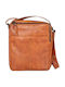 Leather Men's Shoulder / Crossbody Bag Tabac Brown