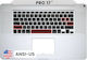 Top Case Tastatur Ansi Us Macbook Pro 17" A1297 2009