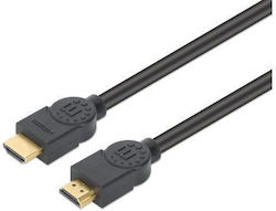 Manhattan 356985 HDMI male - HDMI male 8m Μαύρο
