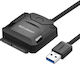 Ugreen CR108 Αντάπτορας SATA to USB 3.0 5Gbps Data Transfer HDD SSD Χωρίς Τροφοδοτικό Μαύρο