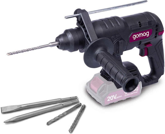 Gomag BOH230BL Ciocan Rotopercutor Cu Acumulator Fără Perii 20V Solo Cu Priză SDS Plus