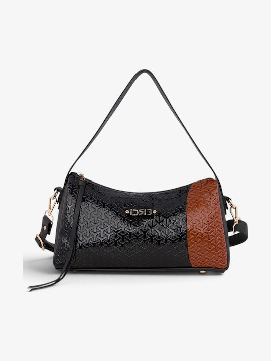 Damen Schultertasche Schwarz