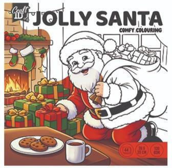 Craft Id Anti-stress Malbuch 20 Verschiedene Designs 20x20cm 44 Seiten 120gsm Jolly Santa