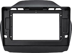 Vencore 3550-0029b DIN-Verkleidungsplatte 10.1" Kabelsatz & Canbus-Box Hyundai Ix35 Auto A C 2010-2015 – Schwarz