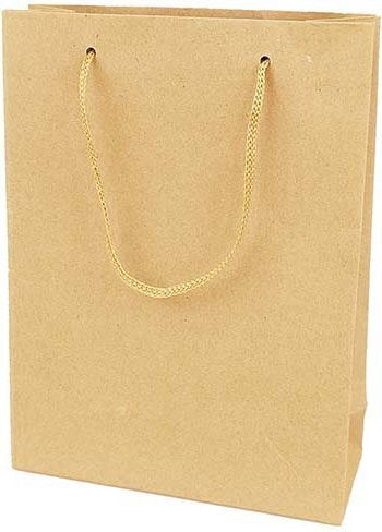 thessPACK Geantă Din Hârtie Pentru Cadou Maro 14x20x6cm 12 Bucăți