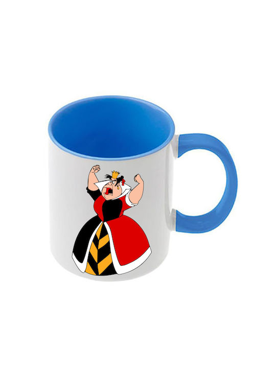 Alice Blaue Tasse Mit Griff Innen