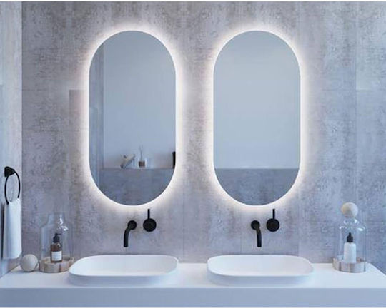 SO80x50Led Καθρέπτης Led Αφής 80x50cm