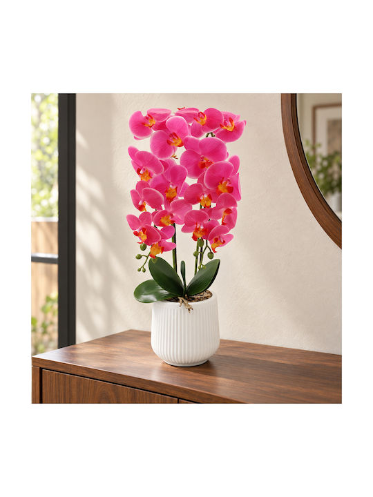 Kunstblumenstrauß Orchidee F16x60 cm Fuchsienfa...