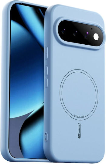 Abeel Течен Силиконов Калъф Съвместим С Magsafe Светлосин За Google Pixel 11 5g/11 Pro 5g
