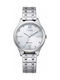 Citizen Eco-drive Γυναικείο Ρολόι 32mm Αυτόματο με Ασημί Ατσάλινο Μπρασελέ