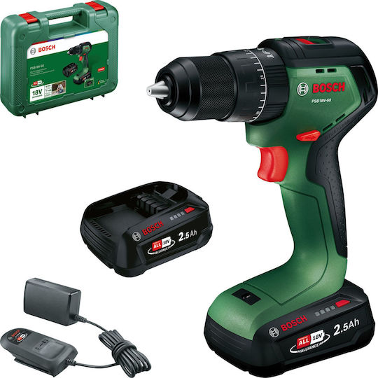 Bosch PSB18V-60 18V Cordless Impact Drill Driver 2x2.5Ah