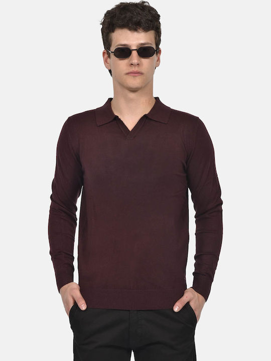 Berto Lucci Polo Blouse Eggplant