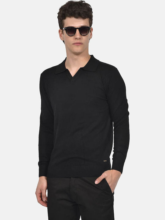 Berto Lucci Polo Black Blouse