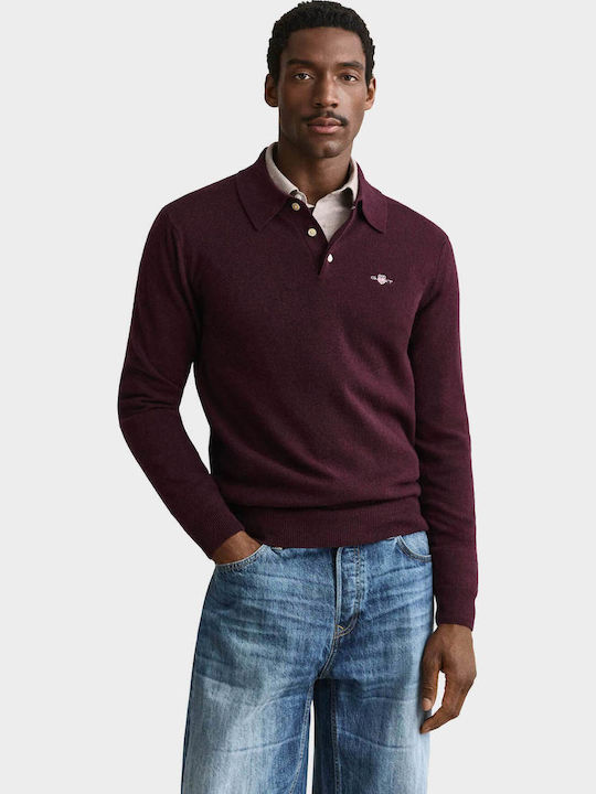 Gant Gant Herrenblusen Polo Bordeaux Pullover