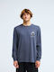 Herrenblusen Kurzarm T-Shirt Ombre Blau