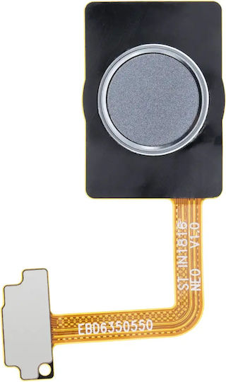 Home Button Fingerprint Sensor Flex Cable Lg G7 Thinq Platinum Gray