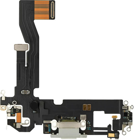 Порт за зареждане Flex Cable iPhone 12 Pro Премиум Сребрист