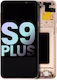 OLED Ersatzbildschirm für Samsung Galaxy S9 Plus mit Rahmen Sunrise Gold
