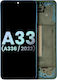 Oled Assembly Frame Samsung Galaxy A33 5g A336 2022 Service Pack Blue