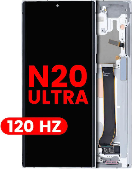 Oled Assembly Frame Samsung Galaxy Note 20 Ultra 5g Aftermarket Pro 120hz Mystic White