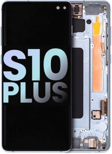 Oled Assembly Frame Samsung Galaxy S10 Plus Service Pack Prism Blue