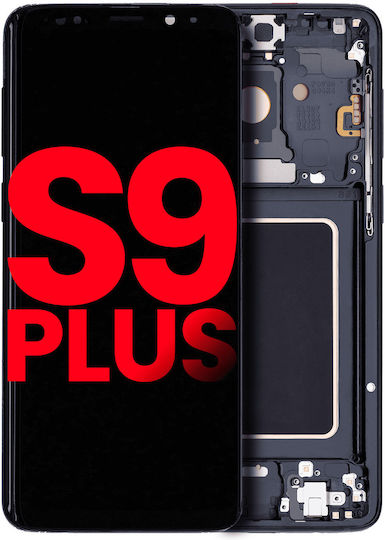 Oled Asamblare cu ramă Samsung Galaxy S9 Plus Aftermarket Plus Negru Miezul Nopții