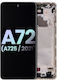 Oled Assembly Frame Samsung Galaxy A72 A725 2021 Service Pack Awesome White