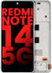 Oled Assembly Frame Xiaomi Redmi Note 14 5g Aftermarket Plus Coral Green