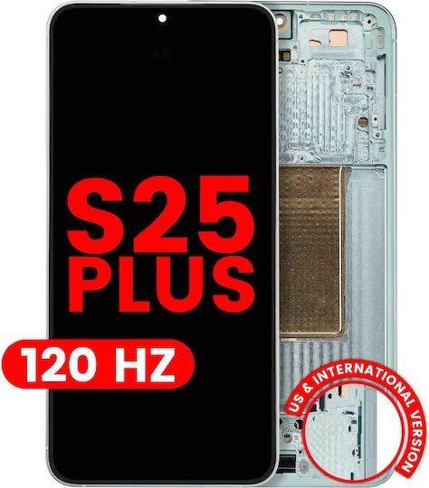 Oled Assembly Frame Samsung Galaxy S25 Plus 5G Us & International Version Aftermarket Plus 120Hz Mint
