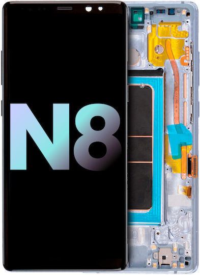 Oled Assembly Rahmen Samsung Galaxy Note 8 Service Pack Orchideengrau