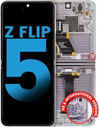 Inner Oled Assembly Frame Samsung Galaxy Z Flip 5 5g Us & International Aftermarket Lavender