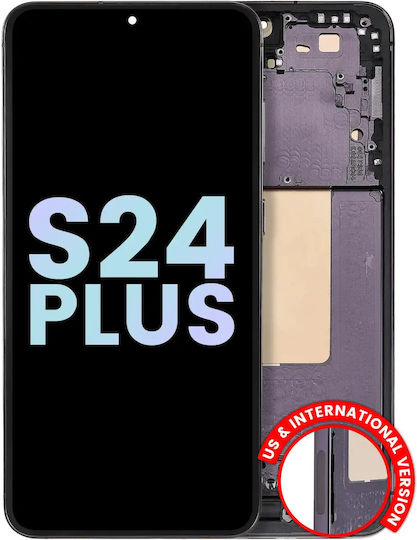 Oled Asamblare Cu Ramă Samsung Galaxy S24 Plus 5g Versiune US și Internațională Service Pack Negru Onyx