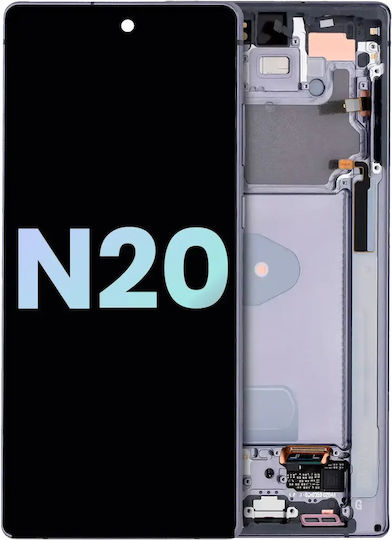 Oled Assembly Rahmen Samsung Galaxy Note 20 5g Service Pack Mystic Grau