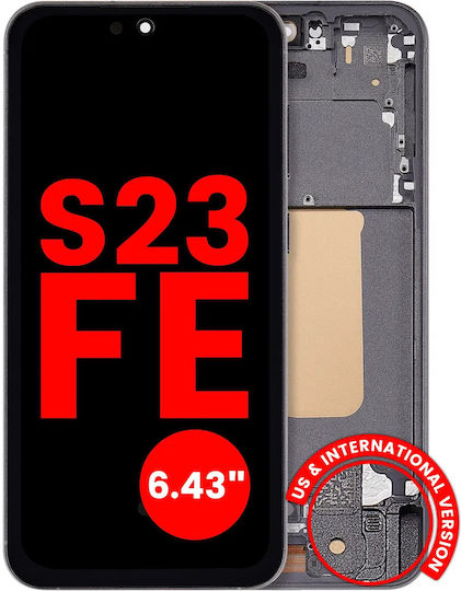 OLED модул рамка Samsung Galaxy S23 FE 5G US и международна версия 6.43" aftermarket Plus графитен