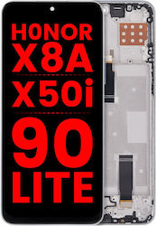 Lcd Assembly Frame Honor X8a X50i 90 Lite Aftermarket Plus Titanium Silver