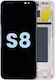 Ansamblu LCD cu ramă Samsung Galaxy S8 Service Pack roz