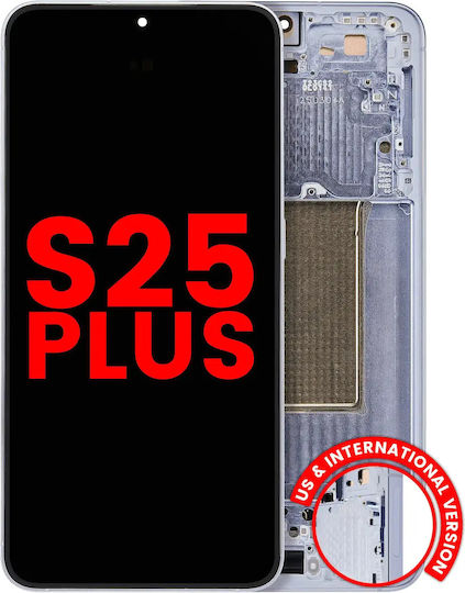 Oled Assembly Frame Samsung Galaxy S25 Plus 5g Us & International Version Aftermarket Plus Icy Blue