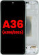 OLED Ersatzbildschirm mit Rahmen Samsung Galaxy A36 5G A366 2025 Aftermarket Plus Limette