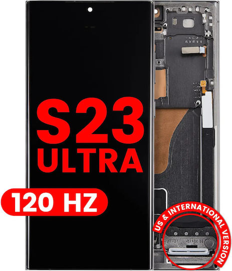 Oled Asamblare cu ramă Samsung Galaxy S23 Ultra US și Internațional Aftermarket Pro 120hz Verde
