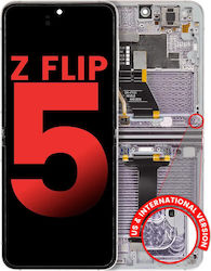 Inner Oled Assembly Frame Samsung Galaxy Z Flip 5 5g Us & International Aftermarket Plus Lavender