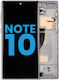 Lcd Assembly Frame Without Fingerprint Sensor Samsung Galaxy Note 10 Us & International Aftermarket Incell Aura Glow Silver