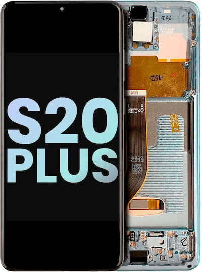 Oled Assembly Frame Samsung Galaxy S20 Plus 5g Service Pack Cloud Blue