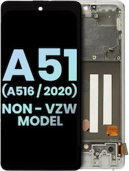 Oled Assembly Frame Samsung Galaxy A51 5g A516 2020 Non-verizon 5g Uw Frame Service Pack Prism Cube Alb Oled Assembly Frame Samsung Galaxy A51 5g A516 2020 Non-verizon 5g Uw Frame Service Pack Prism Cube Alb