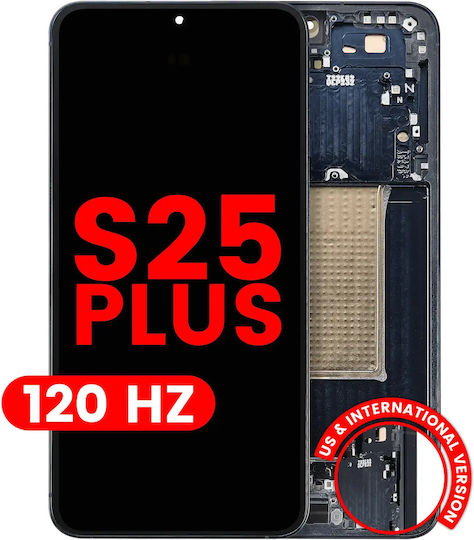 Oled Assembly Frame Samsung Galaxy S25 Plus 5g Us & International Version Aftermarket Plus 120hz Blue Black